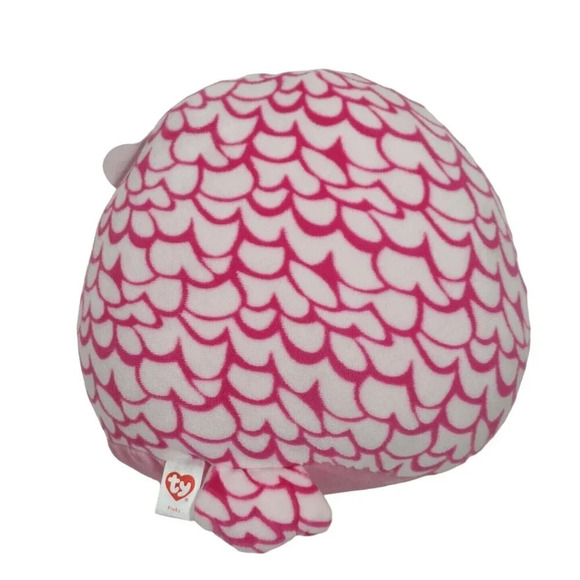 Ty Beanie Squish a Boos Owl Pinky Stuffed Animal Plush Toy Pink FLAW 8 in - Picture 4 of 9